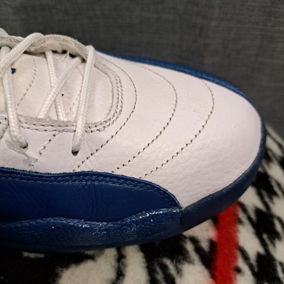 Size 13 Men Nike Air Jordan 12 Retro French Blue White Leather 2015 - Picture 14 of 14